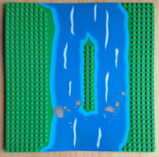 Lego 1 x Platte 32x32 Bauplatte 309p02 grün Fluss Grundplatte Zubehör 6552