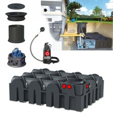 Flachtank Hausanlage Tauchpumpe Zisterne Regenwassertank 5000 l inkl. Entladung