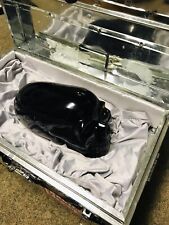 Echter Gelb Orange Obsidian Kristallschädel Quarz Crystal Skull