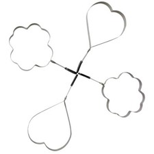 4x Bratform für Spiegelei