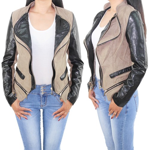 Damen bikerjacke kunst - damen,
