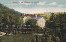 Bahnpost BRESLAU - MITTELWALDE, Ak.v. Bad Langenau (Długopole Dolne)m.Annenhaus