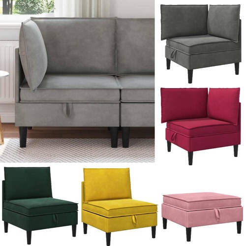 Sofa mit stauraum samt - sofa,