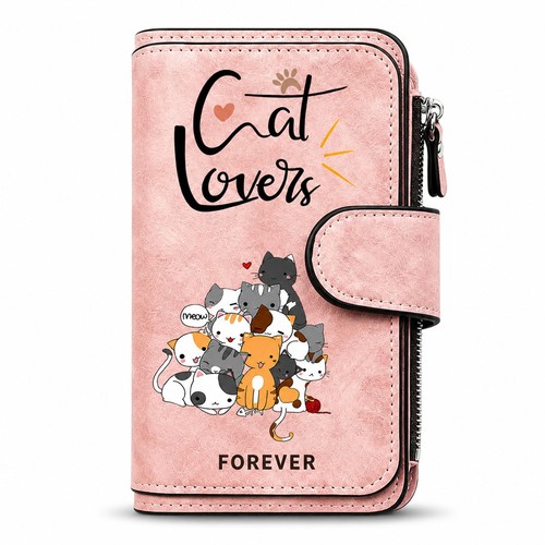 Damen portemonnaie leder katze - portemonnaie,