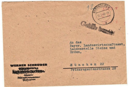 Amerik zone zensurbrief mit - zensurbrief,