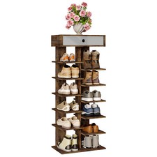 EUGAD Schuhschrank mit Schublade Schuhregal Schuh-Organizier Schuhständer retro 