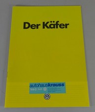 Prospekt / Broschüre VW Mexiko Käfer 1200 L Stand 06/1984