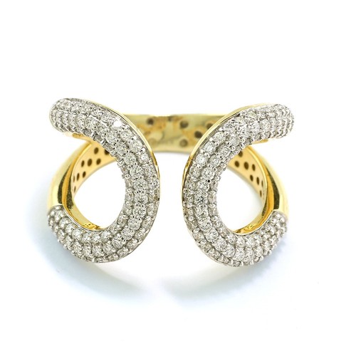 Diamant ring brillanten - brillanten, 0,70