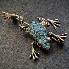 Vintage frosch brosche 835 - frosch,