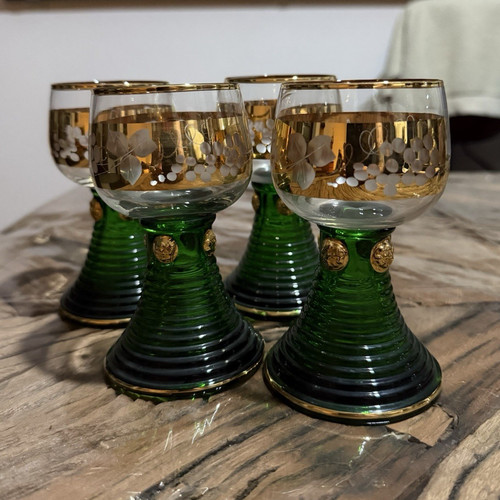 Vintage trinkgläser auf - vintage,