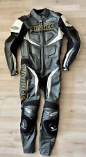 Original Lederkombi VANUCCI Gr 50 Anthrazit 1 Teiler Race Leather Suit Motorrad