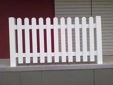 Profi Bausatz Zaunfeld Weiß Lattenhöhe 102 cm Kunststoffzaun Lattenzaun Stakete