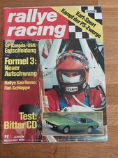 Rallye racing 1974 - racing, 11/1974