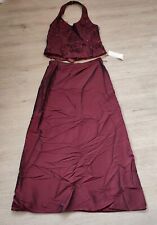 Abendmode ,  Rock , Corsage , rot  , lang , Taille ca. 41 cm