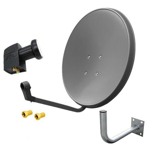 60cm sat antenne anlage grau - 60cm,