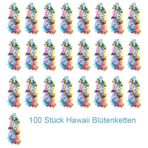 100 hawaii blütenketten - blütenketten, /