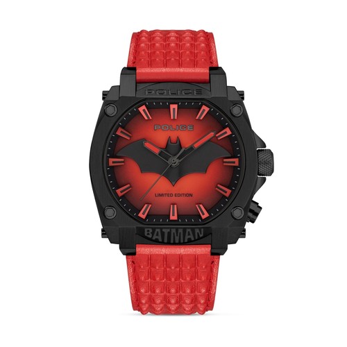 Police batman herrenuhr rot - batman,