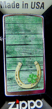 Original ZIPPO Feuerzeug Horseshoe Slim Zippo  Hufeisen Design Viel Glück Neu