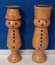 2 kleine Kerzenhalter DDR  -