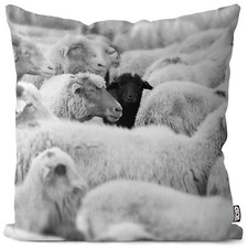 VOID Kissenbezug Schaf Herde Wolle Bauernhof Tiere Zoo Streichelzoo Ostern