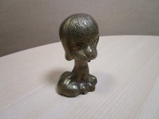 alte Tierfiguren Messing Hund