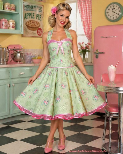 50er jahre kleid zum - jahre, petticoat