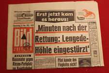 Bild Zeitung 14. November 1963 zum Geburtstag * Grubenunglück Lengede