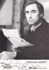 Autogramm - Nicolas Lansky