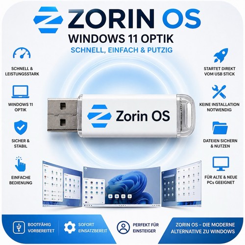 Zorin core usb stick - 18,