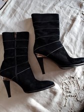 Damen high heels stiefel - heels, samt