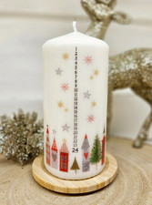 Adventskerze Adventskalenderkerze 1-24 Adventsgeschenk Stumpenkerze Weihnachten