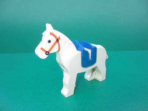 Lego pferd mit sattel schimmel - lego,