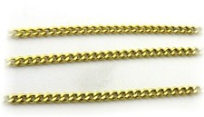 New Curb Chain 1.2mm Real Gold