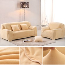Velvet Schonbezug Sofa Überwurf Sofabezug Sofahusse Für 1 2 3 4 Sitzer L-Form DE