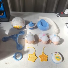 VTech Schlaflied Lamm Mobile Baby Nachtlicht Projektor, Lindernd Musik Blau-Weiß