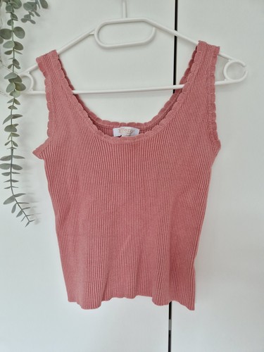 Rosa rippstrick cropped top - rippstrick,