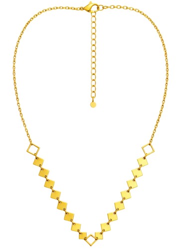 Halskette damen 18k vergoldet - halskette,