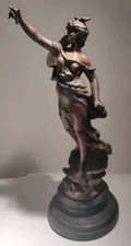 Antike Bronze Spelter Statue