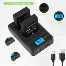 2x EN-EL14a Akku+Dual