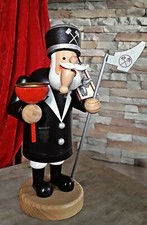 ❀ Schönes Räuchermännchen Bergmann 19cm m. Kerzenhalter Räucherfigur Steiger #K