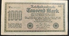 1000 Mark Reichsbanknote 1922