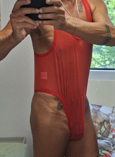 Sheer gay bodysuit einteiler - sheer,