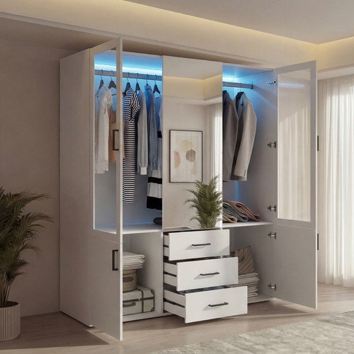 Kleiderschrank mit spiegel - kleiderschrank, spiegel-4