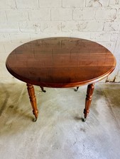 Runder Mahagoni-Tisch 1930/40er Jahre– ausziehbar, Ess- & Wohnzimmertisch