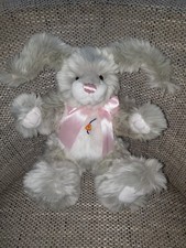 Clemens Spieltiere Hase Grau Sammeln Plüsch 35 cm Sitzend  kuscheln Top 