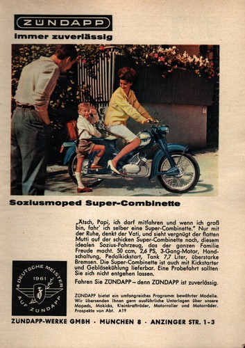 Zündapp werbeanzeige werbung - zündapp,