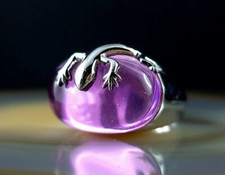 Ring Silber 925 Gecko Maren Gilzer lila XXL 20 mm - imposant auffällig schön