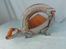 Brotschneidemaschine Brotmesser Guillotine Raadvad Slicer Vintage Messer Rar 1d2