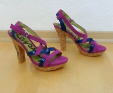 schöne REPLAY Kork Plateau High Heel Sandaletten Gr. 39 Echtleder - Top Zustand