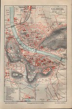 Landkarte map 1897: Stadtplan